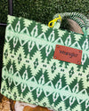 Wrangler Southwestern Canvas Tote In Green