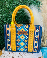 West Wrangler Aztec Tote In Mustard