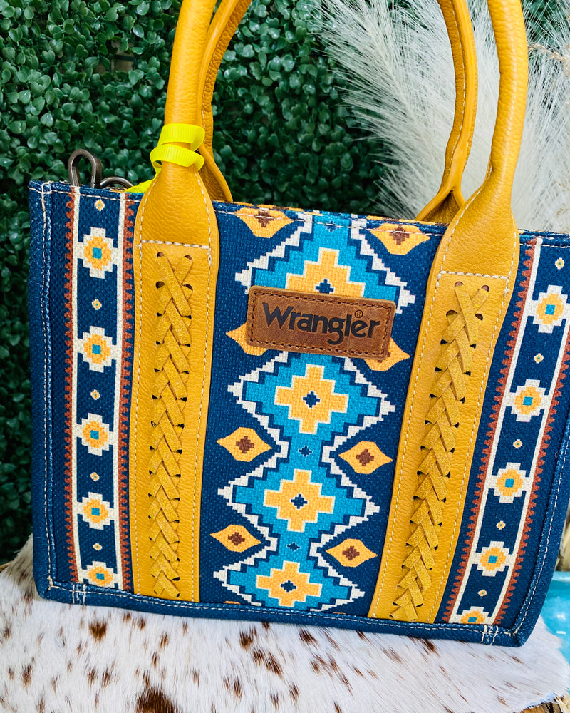 West Wrangler Aztec Tote In Mustard