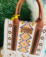 West Wrangler Aztec Tote In Coffee