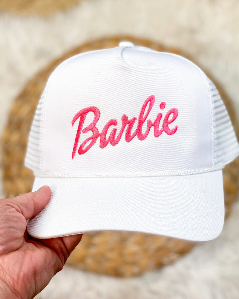 Barbie Trucker Hat White