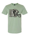 Youth Camo Panthers Helmet Tee in Green
