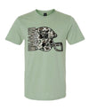 Youth Camo Wildcats Helmet Tee in Green