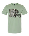 Youth Camo Bulldogs Helmet Tee in Green