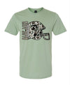 Youth Camo Blue Jays Helmet Tee in Green