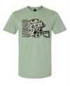 Youth Camo Leopards Helmet Tee in Green