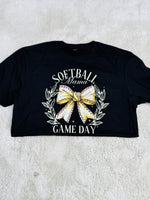 Softball Mama Bow Tee