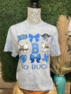 Go Bucs Bow Tee In Blue