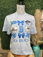 Go Bucs Bow Tee In Blue