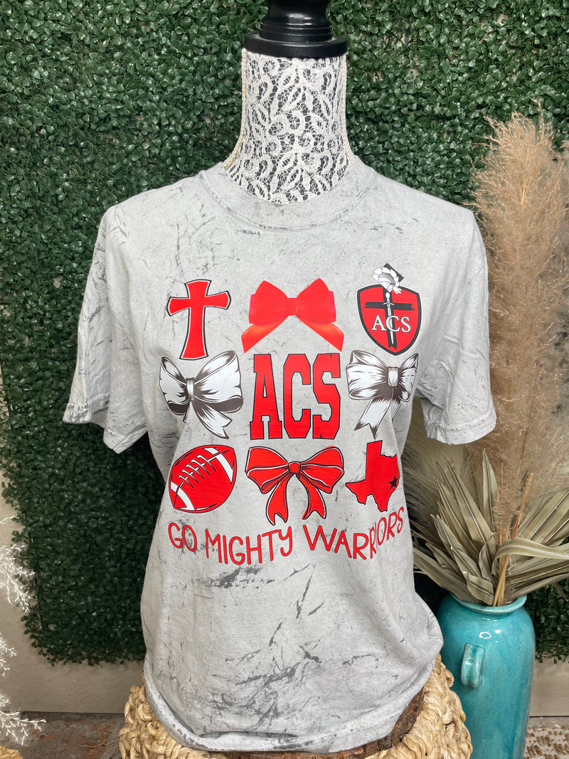 Go Mighty Warriors Bow Tee