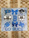 Go Bucs Bow Tee In Blue