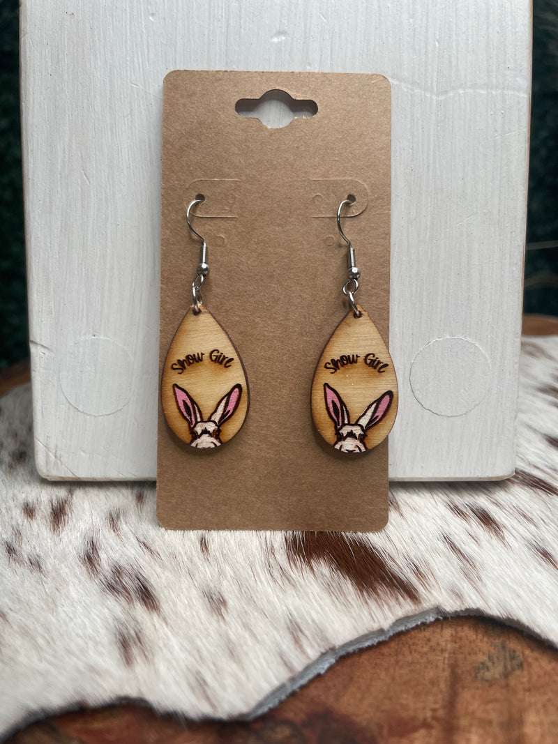 Show Girl Rabbit Earrings