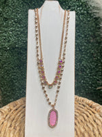 Harper Necklace In PInk