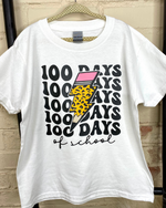 Pencil 100 Days Of School Tee