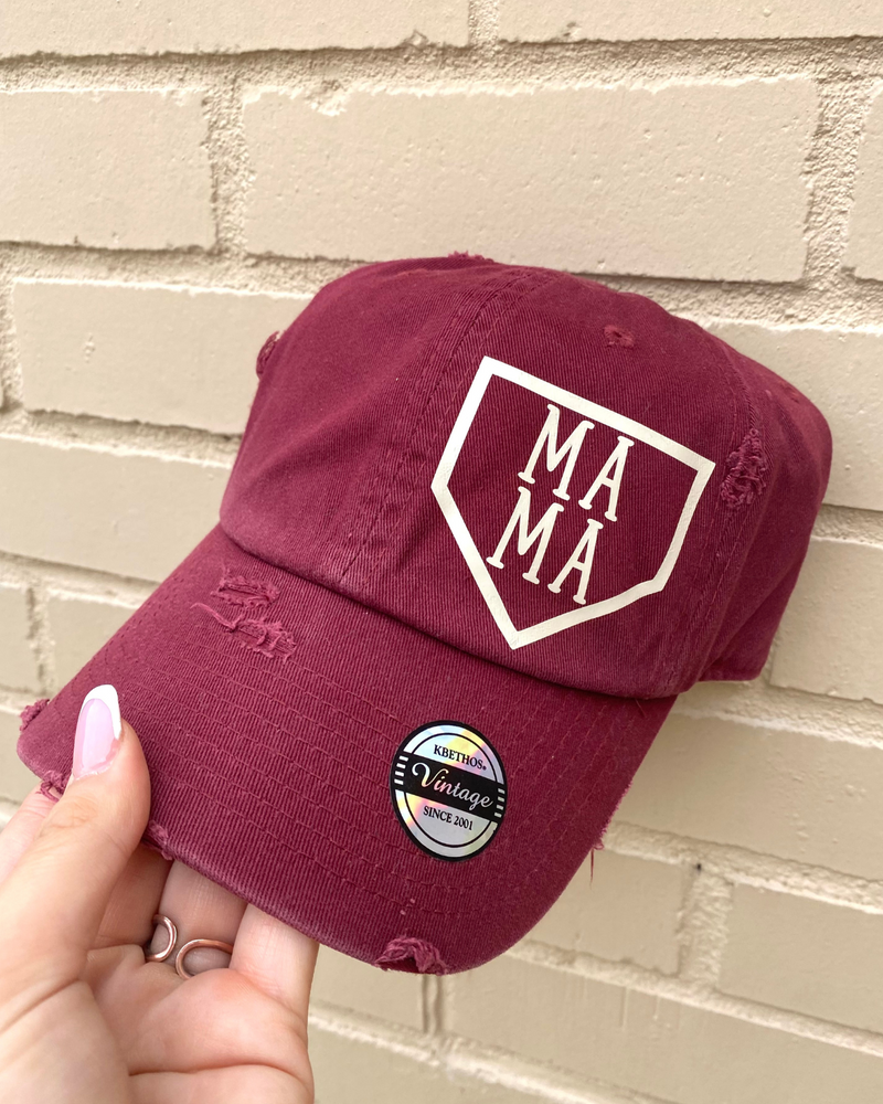 MAMA Maroon Baseball Hat
