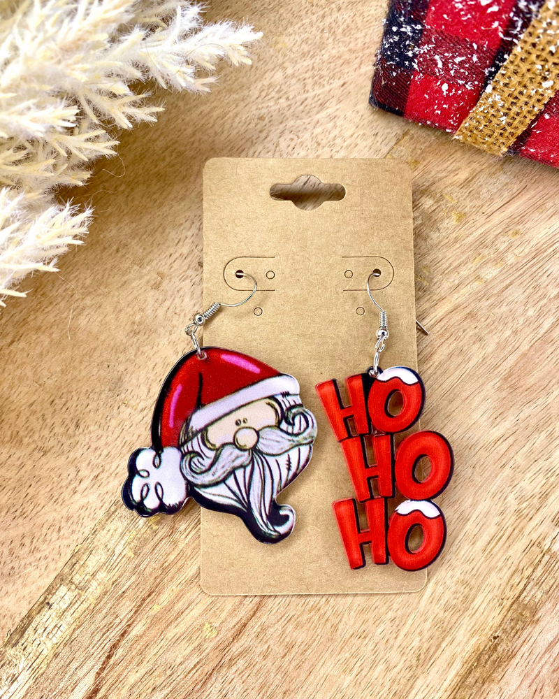 Santa Ho Ho Ho Earrings