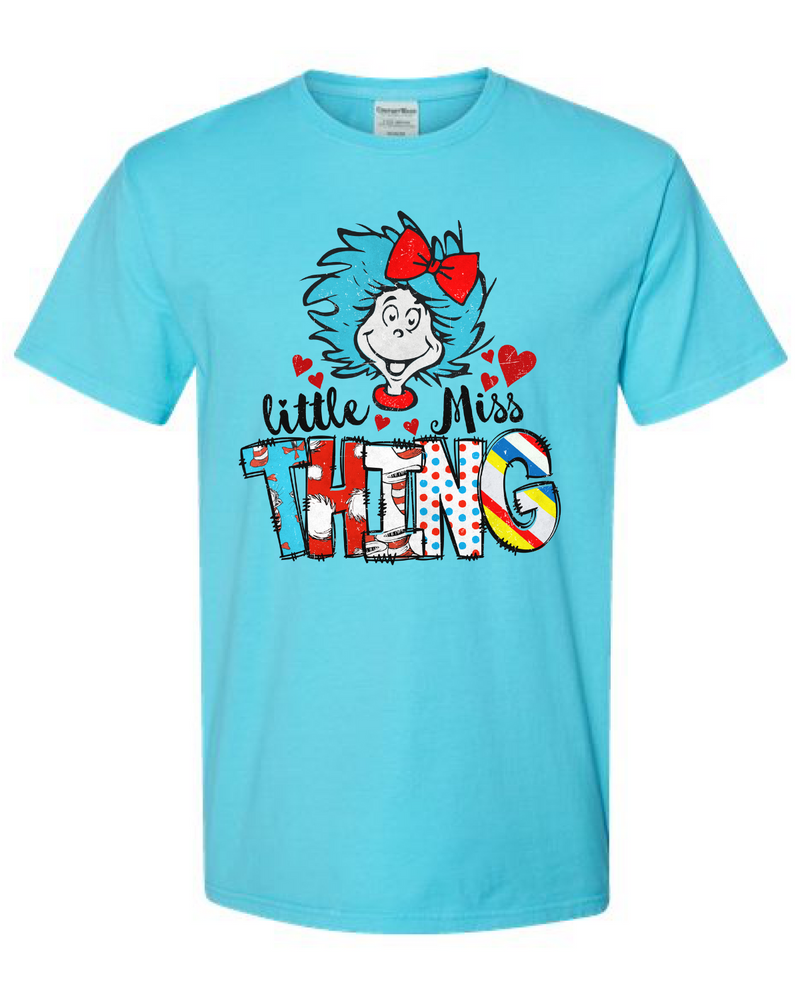 Kids Little Miss Thing Teal Tee