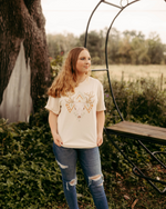 Natural Aztec Deer Skull tee