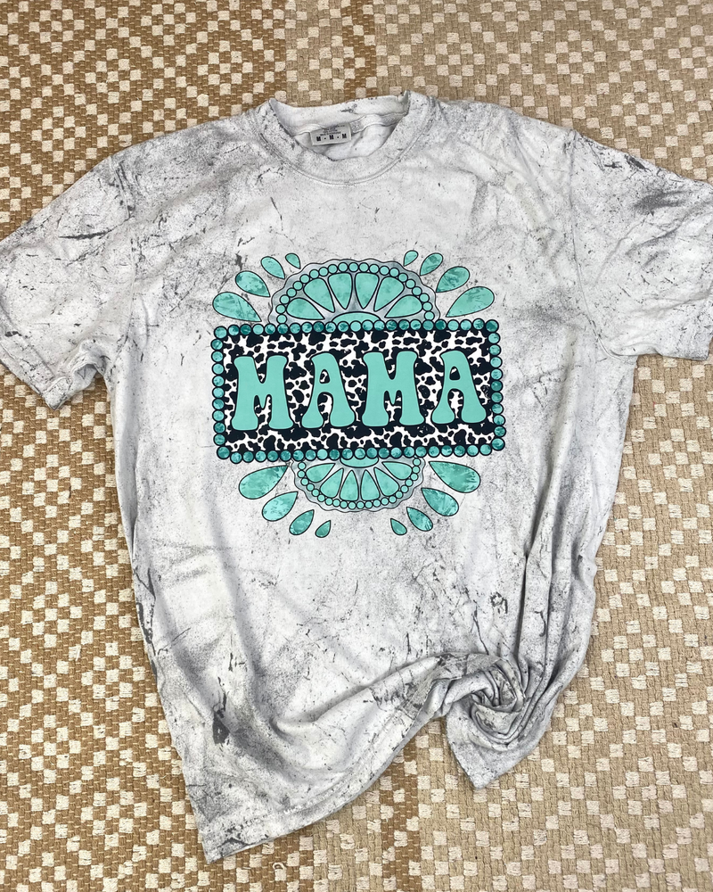 MAMA Turquoise Tee