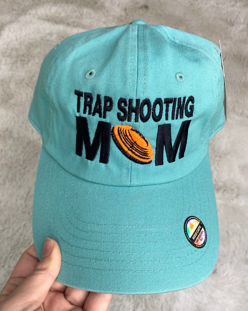 Trap Shooting Mom Teal Cap
