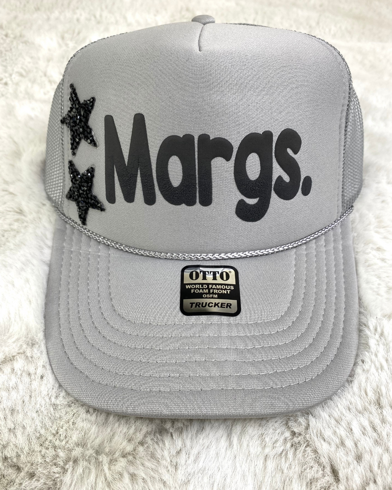 Margs Grey Trucker hat