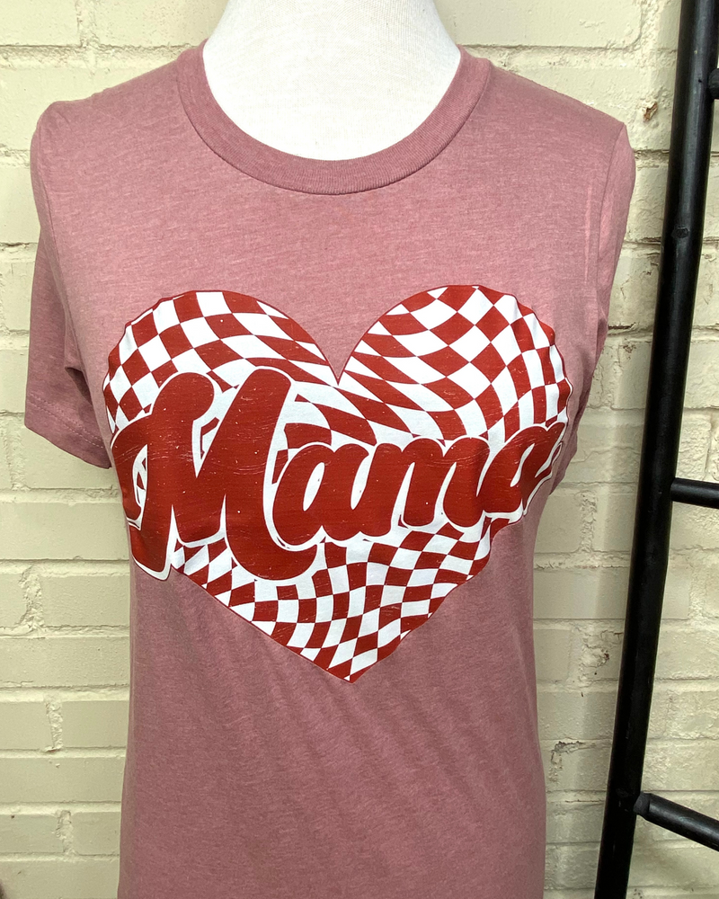 Valentine Mama Tee In Pink