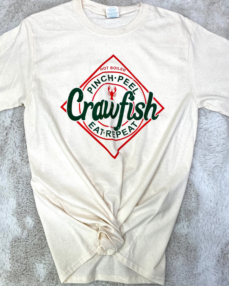 Pinch Peel Repeat Crawfish Tee