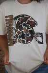 Youth Camo Roughnecks Helmet Tee in Cream