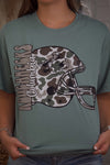 Youth Camo Roughnecks Helmet Tee in Green