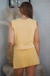 Skirt & Soul Set In Mustard