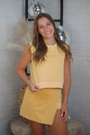 Skirt & Soul Set In Mustard