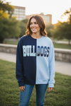 Bulldogs Two-Tone Sweatshirt