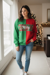 Merry Christmas Two-Tone Sweatshirt