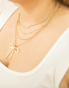 Pearl Bow Necklace