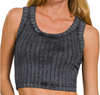 Sweet Label Scoop Tank In Black