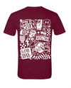 Youth Columbia Bold Back Spirit Tee In Maroon