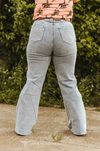 Light High Rise Distressed Trouser Jeans