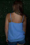 Dot & Drape Cami In Blue
