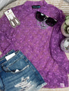 Purple Skies Lace Top
