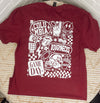 Columbia Bold Back Spirit Tee in Maroon