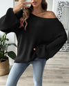 Midnight Cozy Knit Sweater