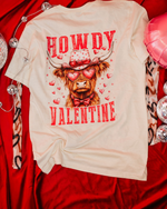 Howdy Valentine Cow Tee