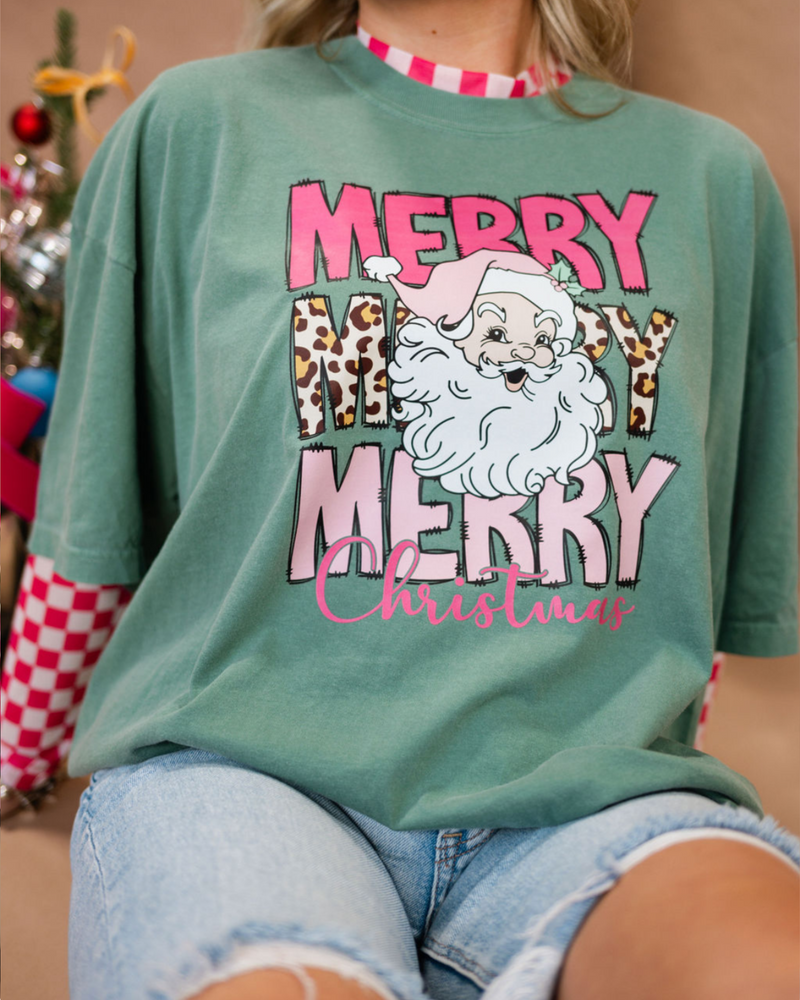 Merry Merry Christmas Santa Tee