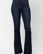 Decklan High Rise Raw Hem Flare Jean