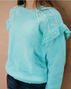 Jaida Pearl Bliss Sweater in Turquoise