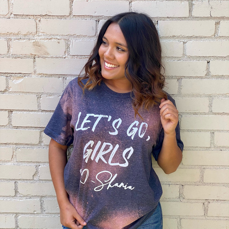 Let's Go Girls Bleached Tee