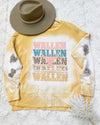 All About Wallen Sweatshirt In Mustard