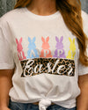 Multi Color Happy Easter Tee