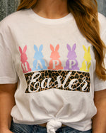 Multi Color Happy Easter Tee