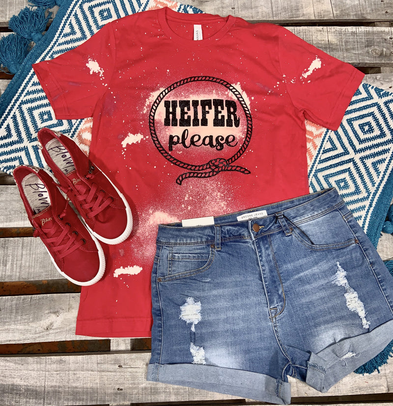 Bleached Heifer Please Tee